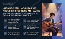 Khóa Học Đệm Hát Guitar Với Những Ca Khúc Tiếng Anh Bất Hủ