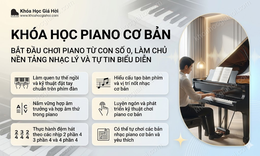 Khóa Học Học Piano Cơ Bản