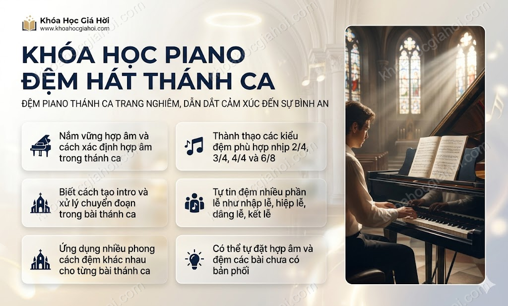 Khóa Học Piano Đệm Hát Thánh Ca