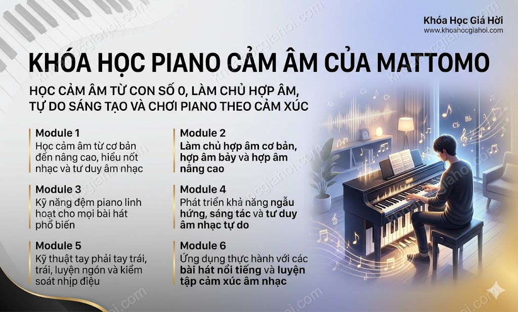 Khóa Học Piano Cảm Âm Của Mattomo