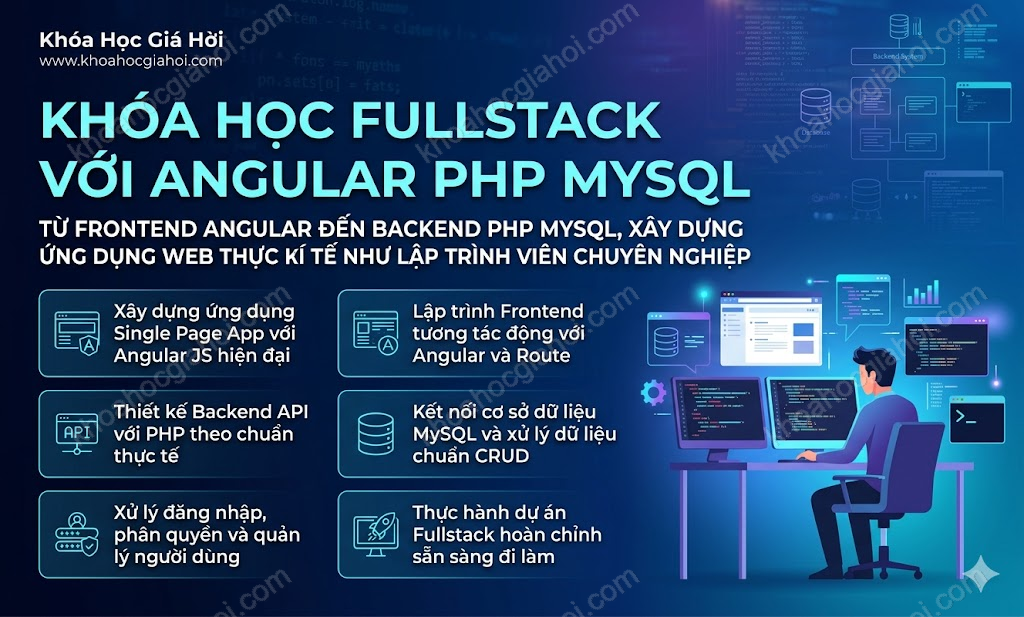 Khóa Học Lập Trình FULLSTACK Với ANGULAR - PHP - MYSQL