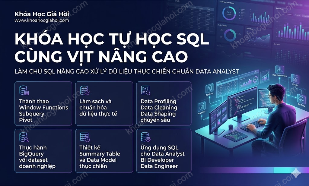 Khóa Học Tự Học Sql Cùng Vịt Nâng Cao