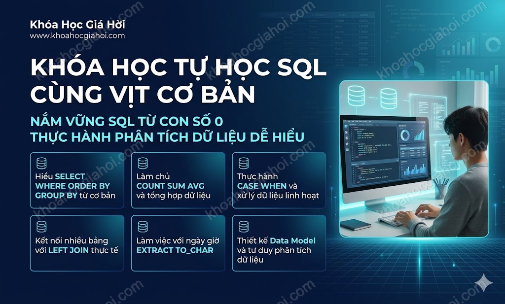 Khóa Học Tự Học Sql Cùng Vịt Cơ Bản