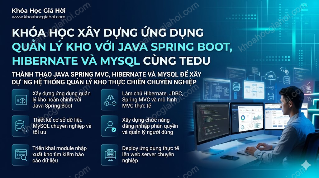 Khóa Học Xây Dựng Ứng Dụng Quản Lý Kho Với Java Spring Boot, Hibernate Và Mysql Cùng Tedu