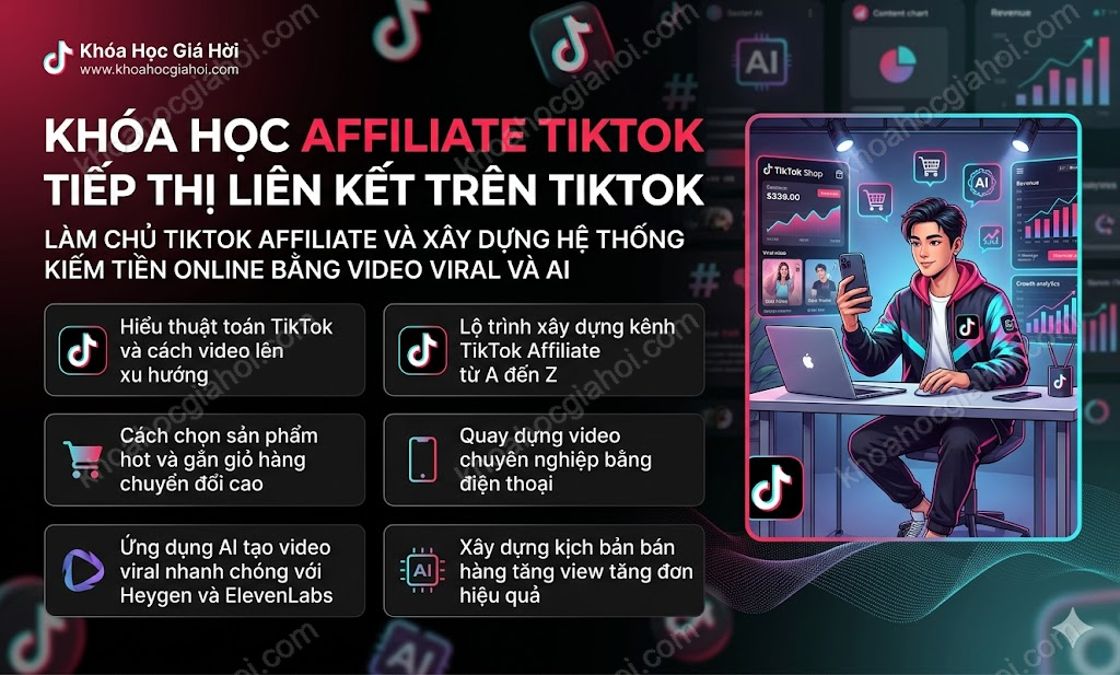 Khóa Học Affiliate Tiktok – Tiếp Thị Liên Kết Trên Tiktok