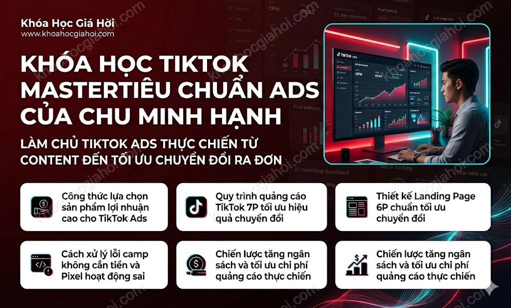 Khóa Học Tiktok Master Tiêu Chuẩn Ads Của Chu Minh Hạnh