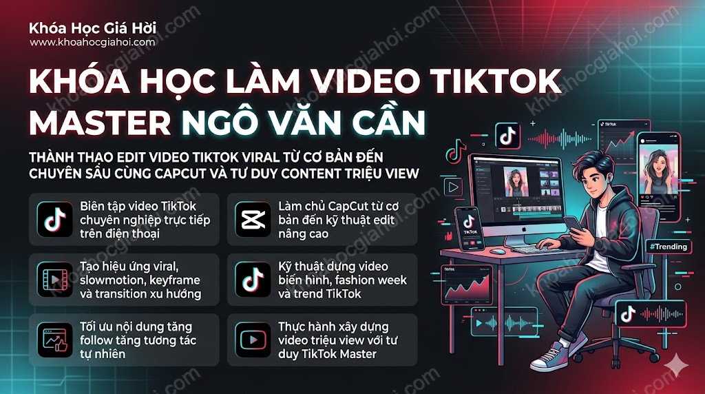 Khóa Học Làm Video Tiktok Master Ngô Văn Cần