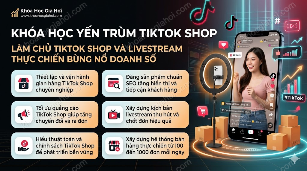 Khóa Học Yến Trùm Tiktok Shop