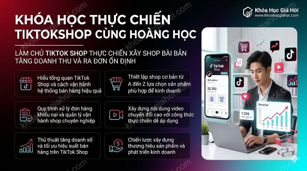 Khóa Học Thực Chiến Tiktokshop Cùng Hoàng Học