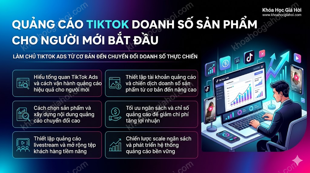 Quảng Cáo Tiktok Doanh Số Sản Phẩm Cho Người Mới Bắt Đầu