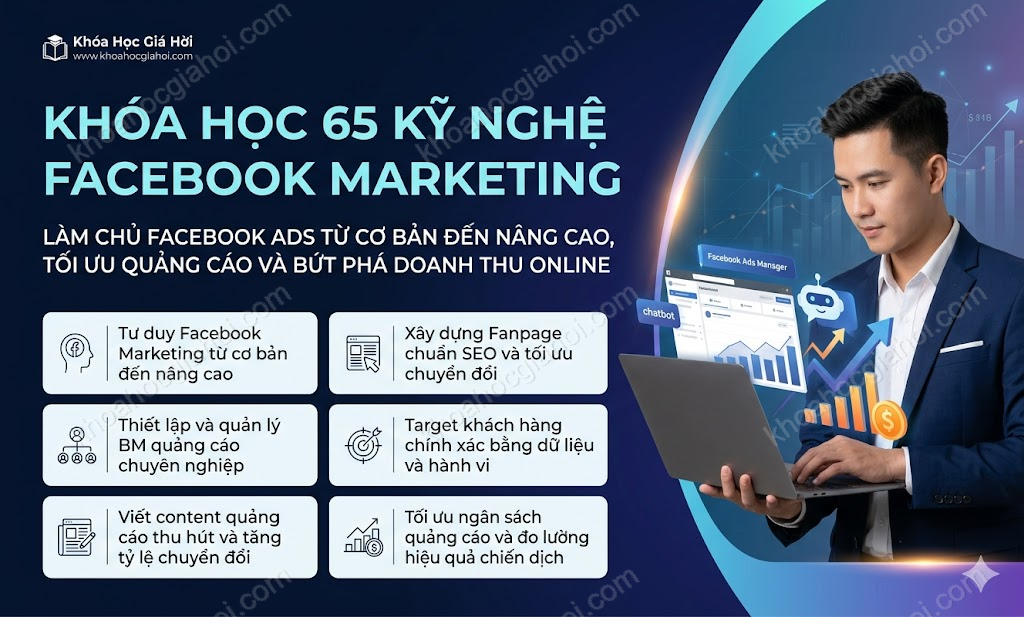 Khóa Học 65 Kỹ Nghệ Facebook Marketing