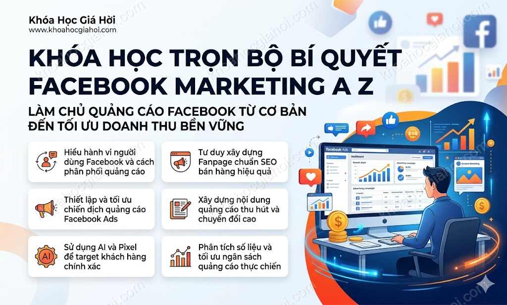 Khóa Học Trọn Bộ Bí Quyết Facebook Marketing A - Z