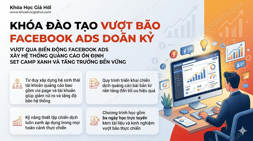 Khóa Đào Tạo Vượt Bão Facebook Ads Doãn Kỷ