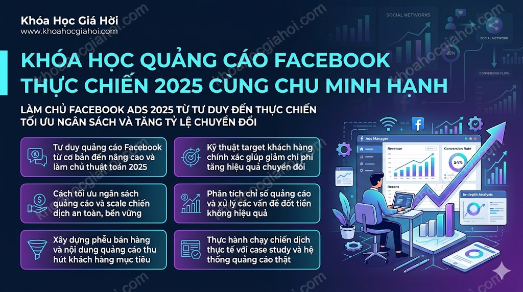Khóa Học Quảng Cáo Facebook Thực Chiến 2025 Cùng Chu Minh Hạnh