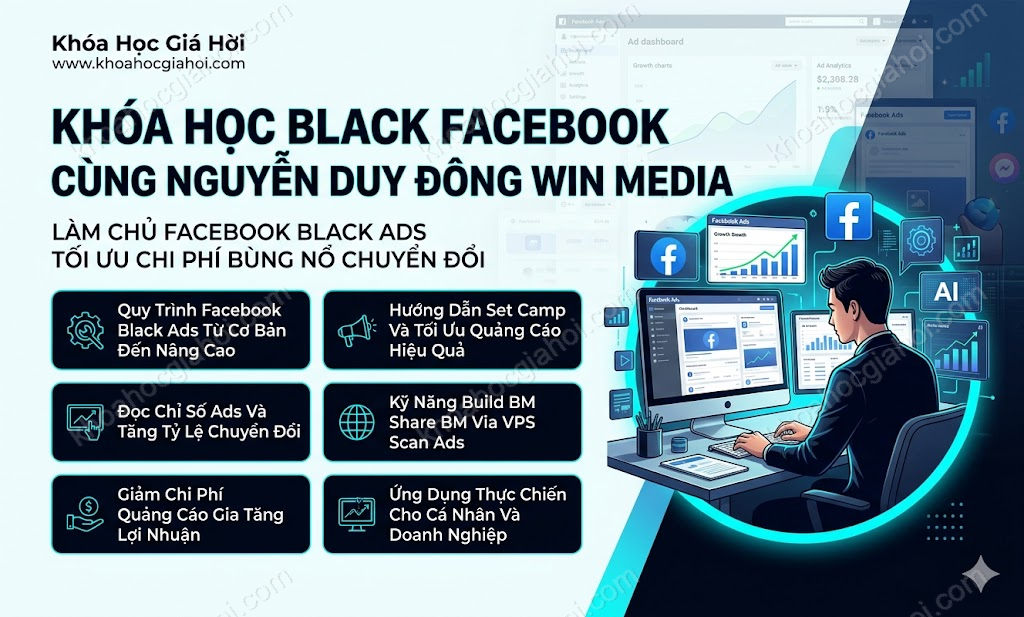 Khóa Học Black Facebook Cùng Nguyễn Duy Đông Win Media