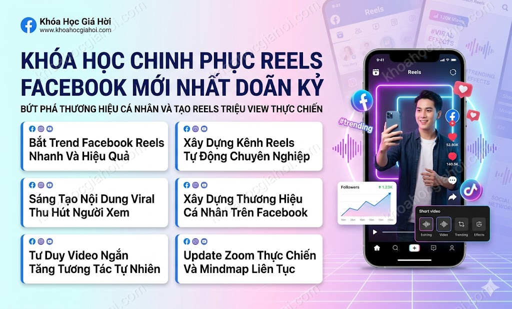 Khóa Học Chinh Phục Reels Facebook Mới Nhất Doãn Kỷ