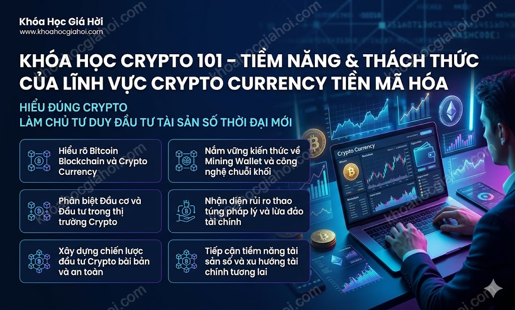 Khóa Học Crypto 101 – Tiềm Năng & Thách Thức Của Lĩnh Vực Crypto Currency (tiền Mã Hóa)