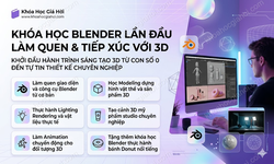 Khóa Học Blender - Lần Đầu Làm Quen & Tiếp Xúc Với 3D