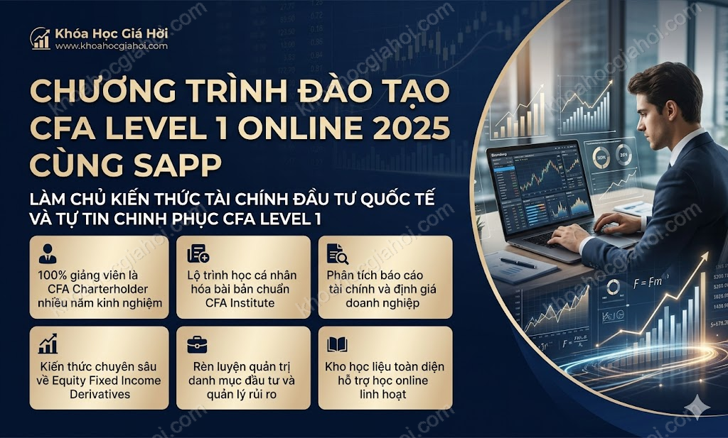 Chương Trình Đào Tạo CFA Level 1 Online 2025 Cùng Sapp