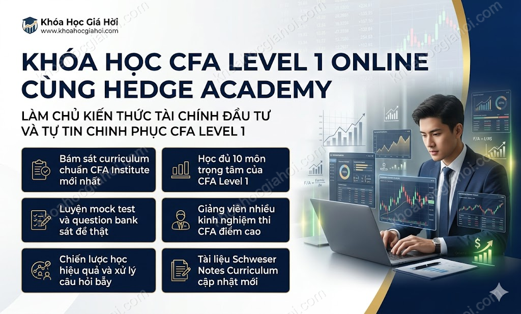 Khóa Học CFA Level 1 Online Cùng Hedge Academy