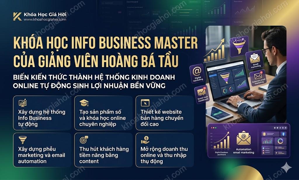Khóa Học Info Business Master Của Giảng Viên Hoàng Bá Tầu