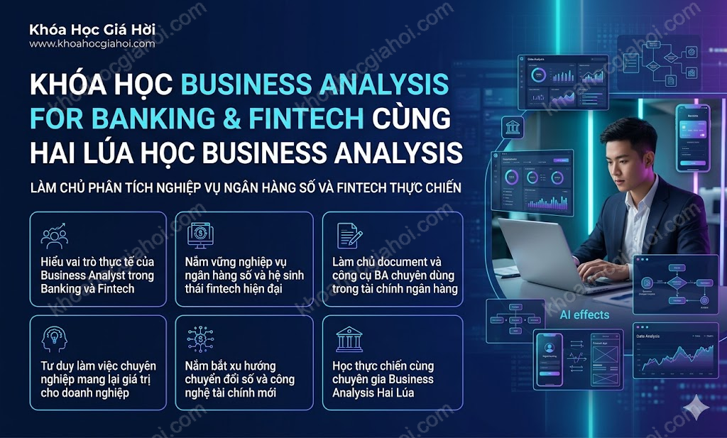 Khóa Học Business Analysis For Banking & Fintech Cùng Hai Lúa Học Business Analysis