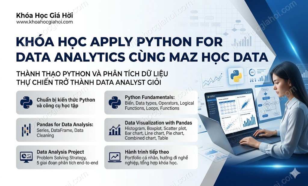 Khóa Học Apply Python For Data Analytics Cùng Maz Học Data