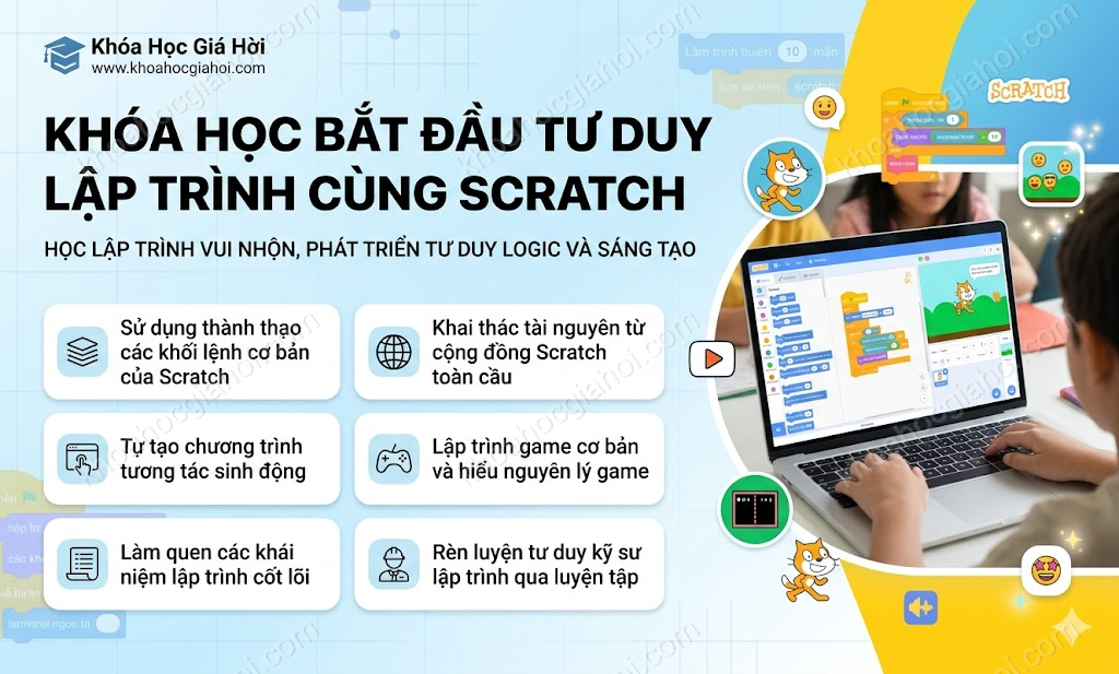 Khóa Học Bắt Đầu Tư Duy Lập Trình Cùng Scratch