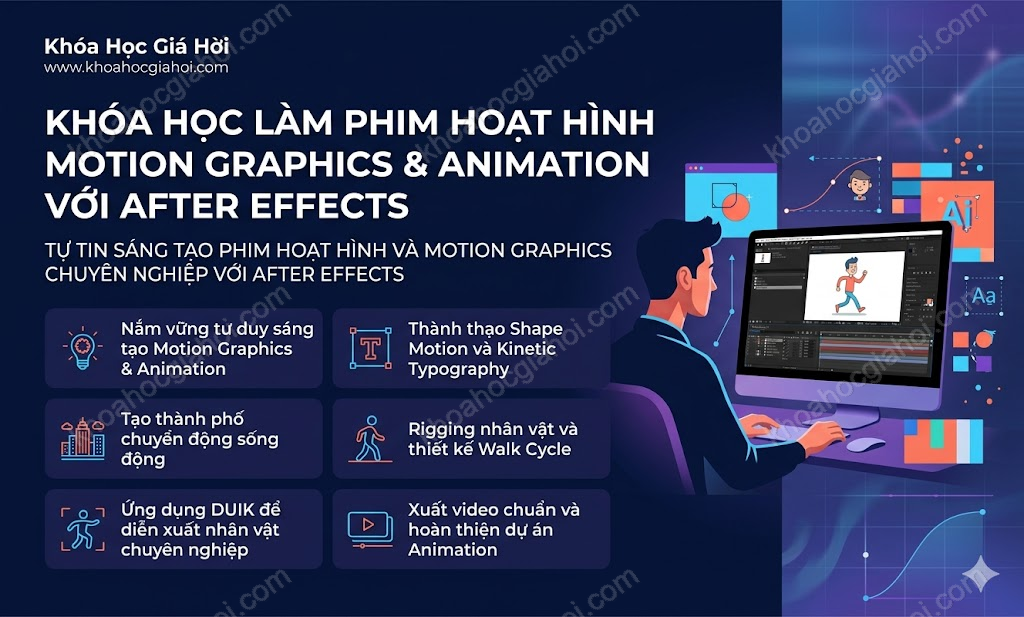Khóa Học Làm Phim Hoạt Hình Motion Graphics & Animation Với After Effects