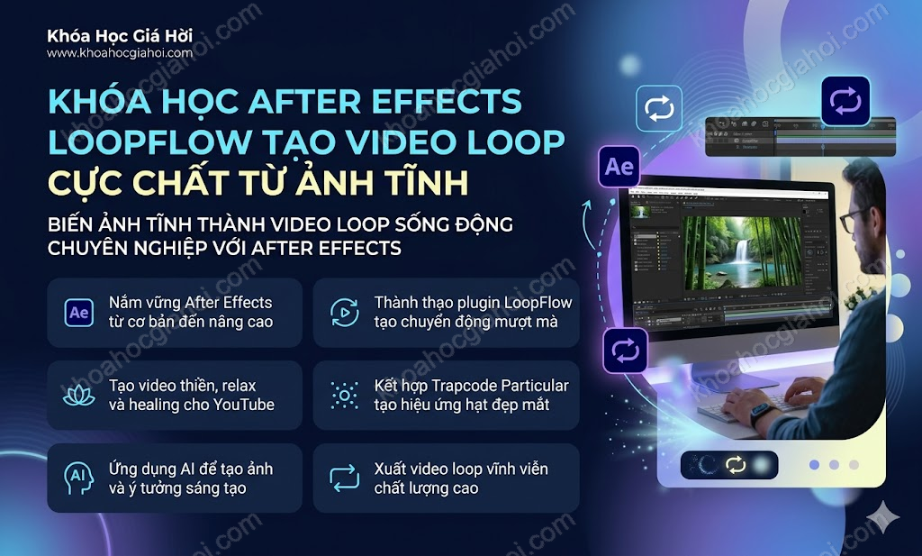 Khóa Học After Effects Loopflow Tạo Video Loop Cực Chất Từ Ảnh Tĩnh