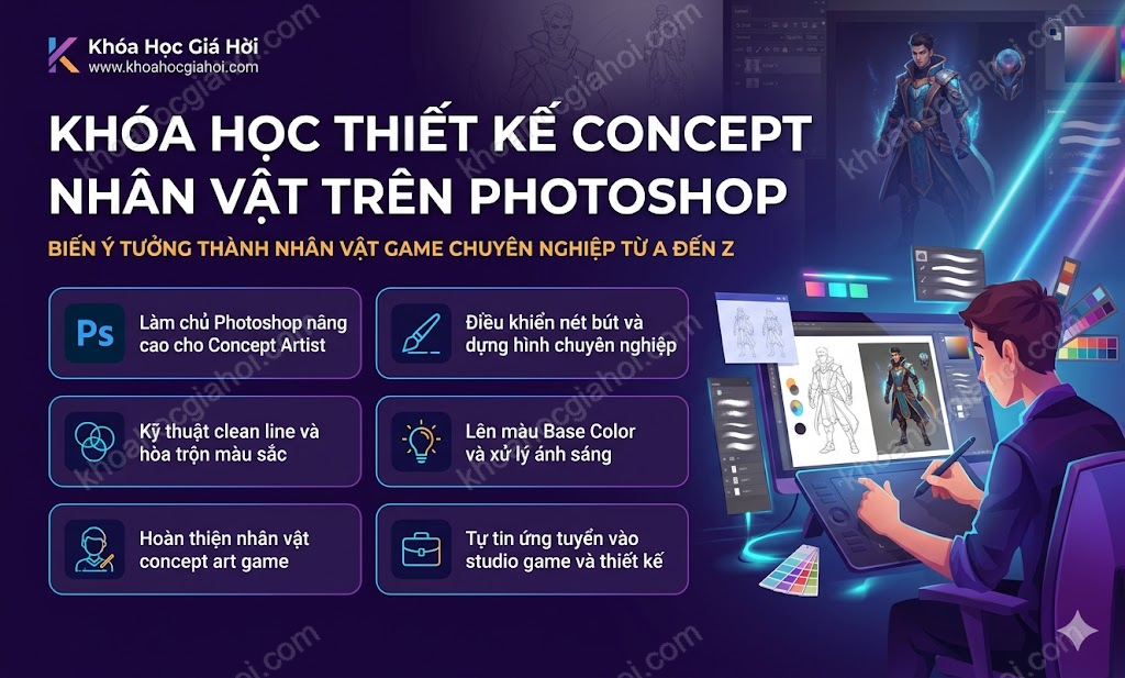 Khóa Học Thiết Kế Concept Nhân Vật Trên Photoshop