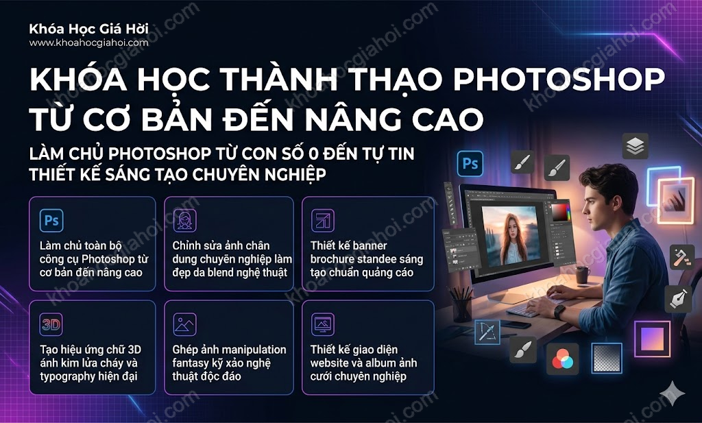 Khóa Học Thành Thạo Photoshop Từ Cơ Bản Đến Nâng Cao