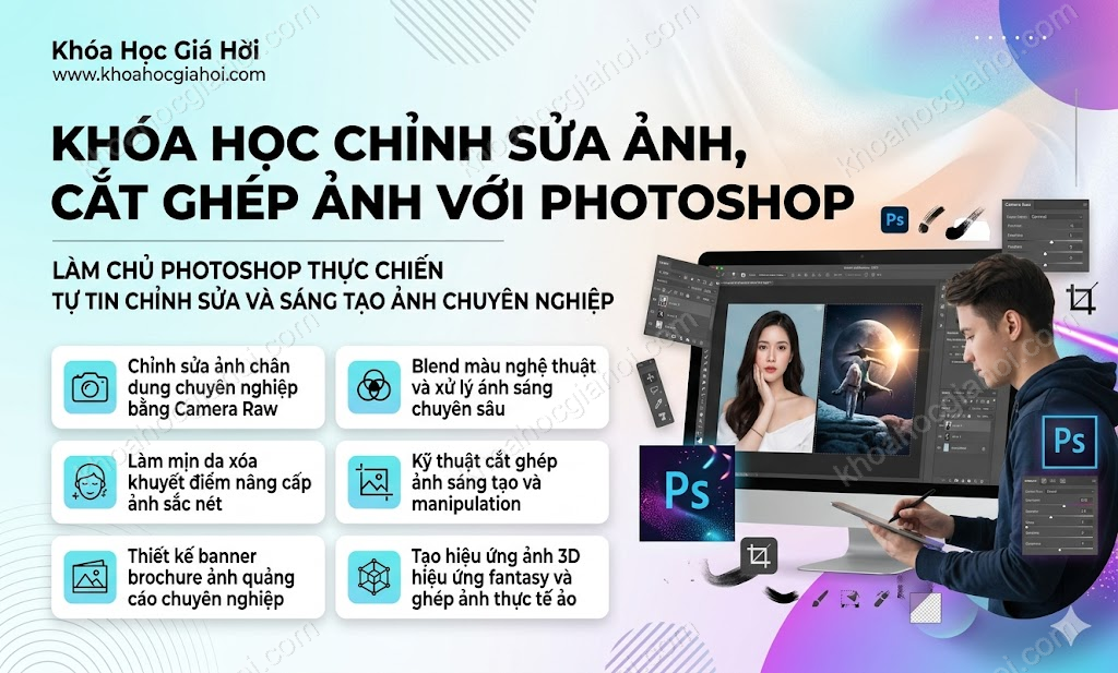 Khóa Học Chỉnh Sửa Ảnh, Cắt Ghép Ảnh Với Photoshop