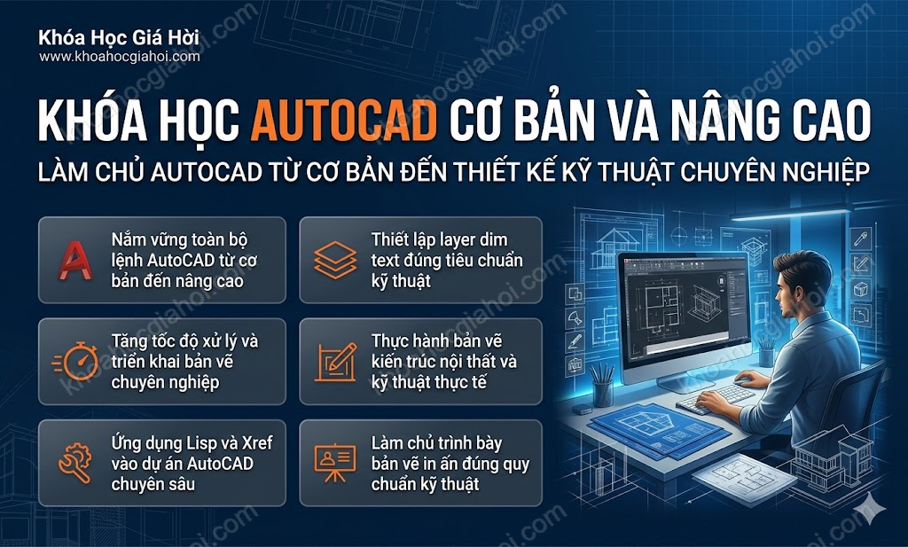 Khóa Học Autocad Cơ Bản Và Nâng Cao