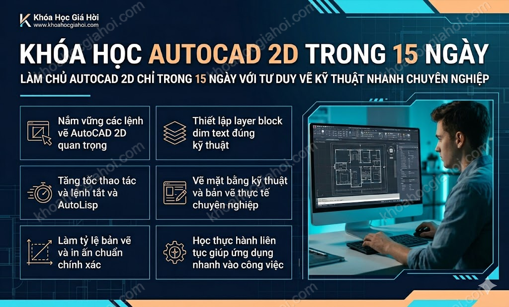 Khóa Học Autocad 2d Trong 15 Ngày