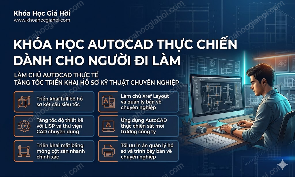 Khóa Học Autocad Thực Chiến Dành Cho Người Đi Làm