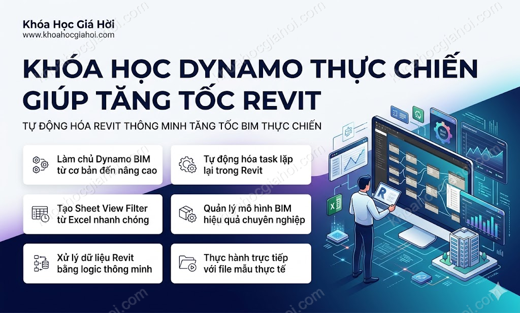 Khóa Học Bí Quyết Xây Dựng Mô Hình Bim Kiến Trúc Với Công Cụ Revit Trong 12 Giờ
