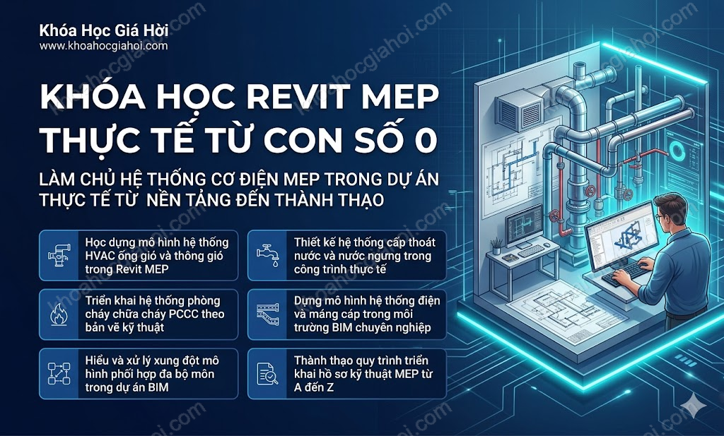 Khóa Học Revit Mep Thực Tế Từ Con Số 0