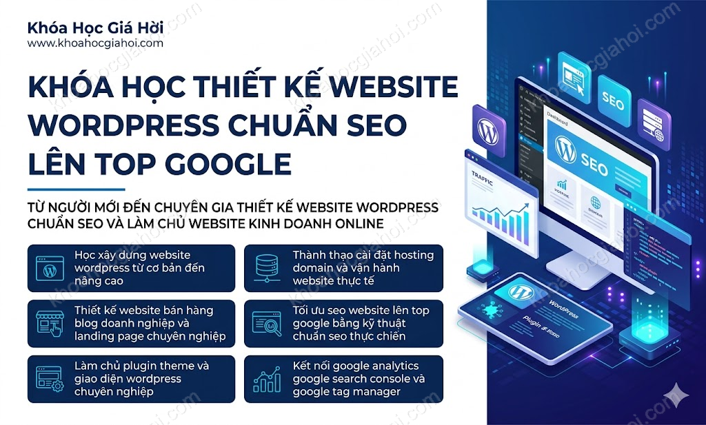 Khóa Học Thiết Kế Website Wordpress Chuẩn SEO Lên TOP Google