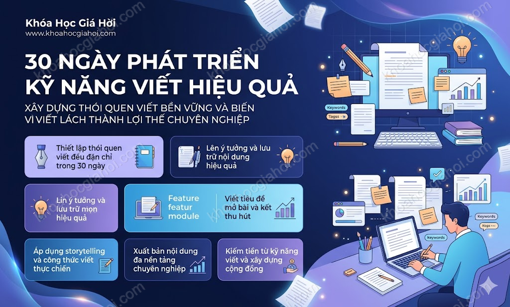 Khóa Học 30 Ngày Phát Triển Kỹ Năng Viết Hiệu Quả