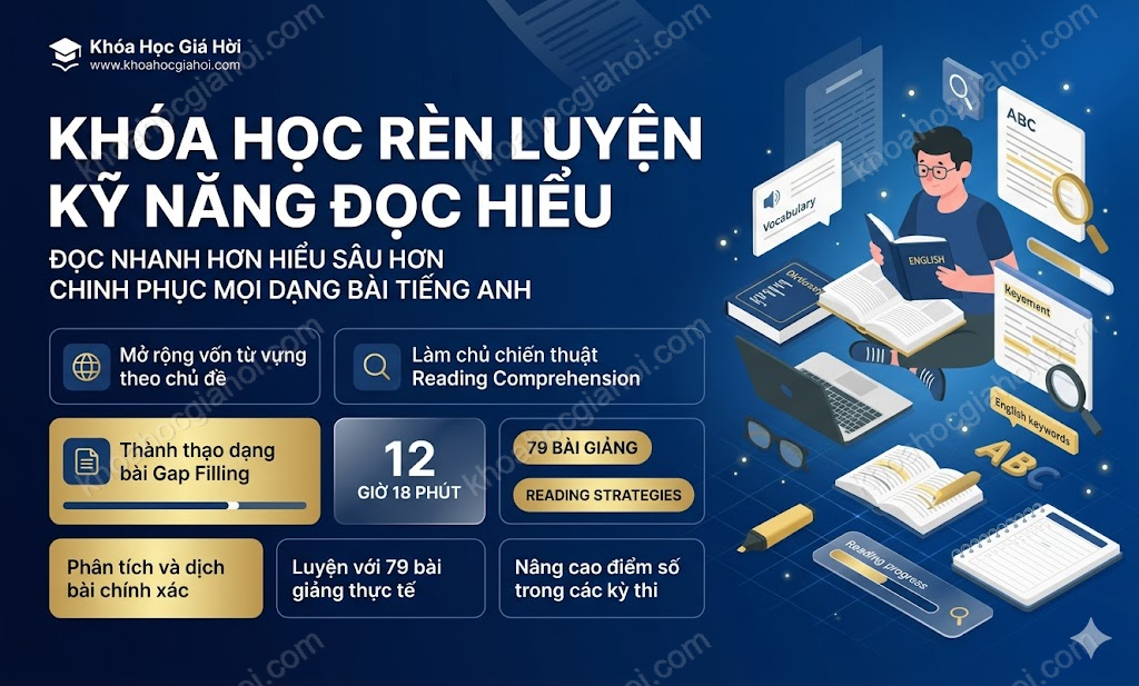Khóa Học Rèn Luyện Kỹ Năng Đọc Hiểu