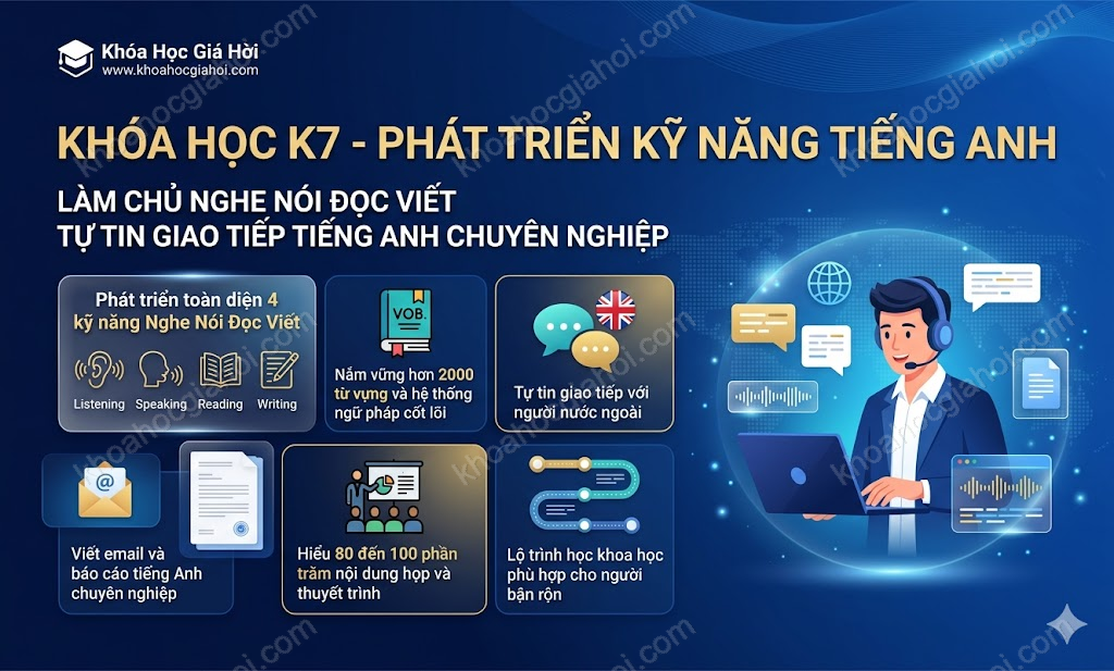 Khóa Học K7 - Phát Triển Kỹ Năng Tiếng Anh
