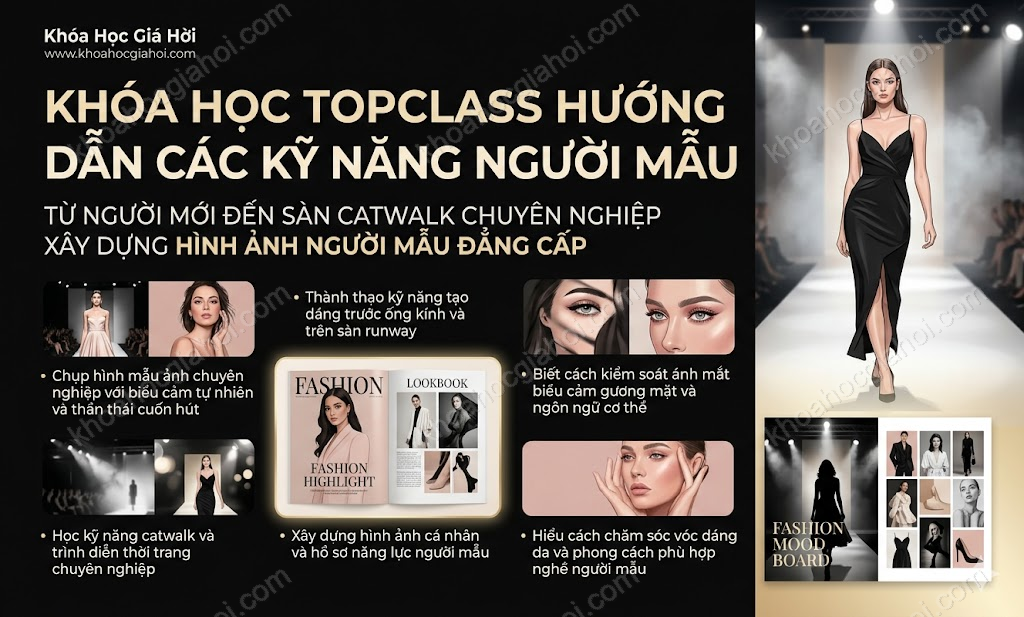 Khóa Học Topclass Hướng Dẫn Các Kỹ Năng Người Mẫu