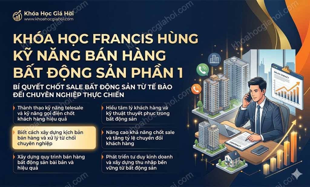 Khóa Học Francis Hùng Kỹ Năng Bán Hàng Bất Động Sản (phần 1)
