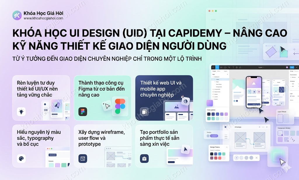 Khóa Học Ui Design (UID) Tại Capidemy – Nâng Cao Kỹ Năng Thiết Kế Giao Diện Người Dùng