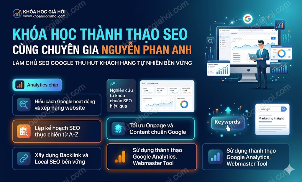 Khóa Học Thành Thạo Seo Cùng Chuyên Gia Cùng Nguyễn Phan Anh