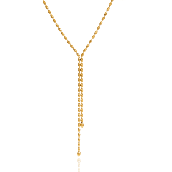 Collier Lien de Velours Doré 