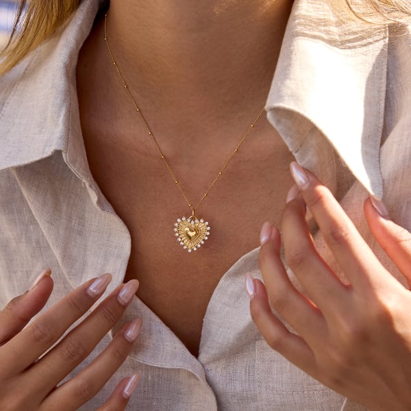 Collier Coeur de Lumière Eternelle