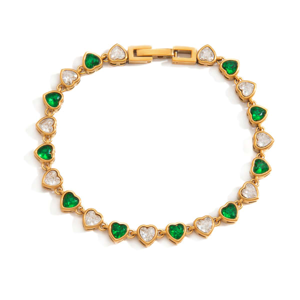 Bracelet Emeraude du Coeur
