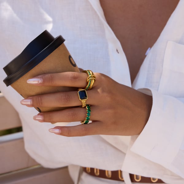 Bague Couronne de Jade